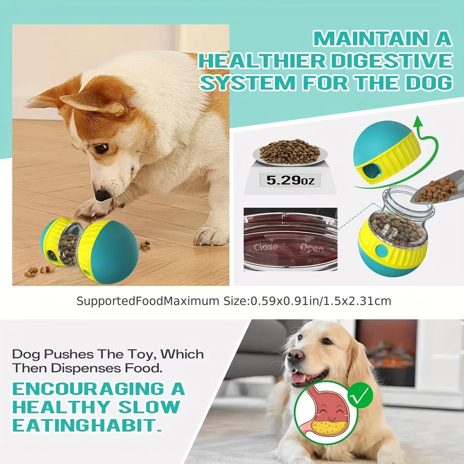 Interactive Dog Treat Ball